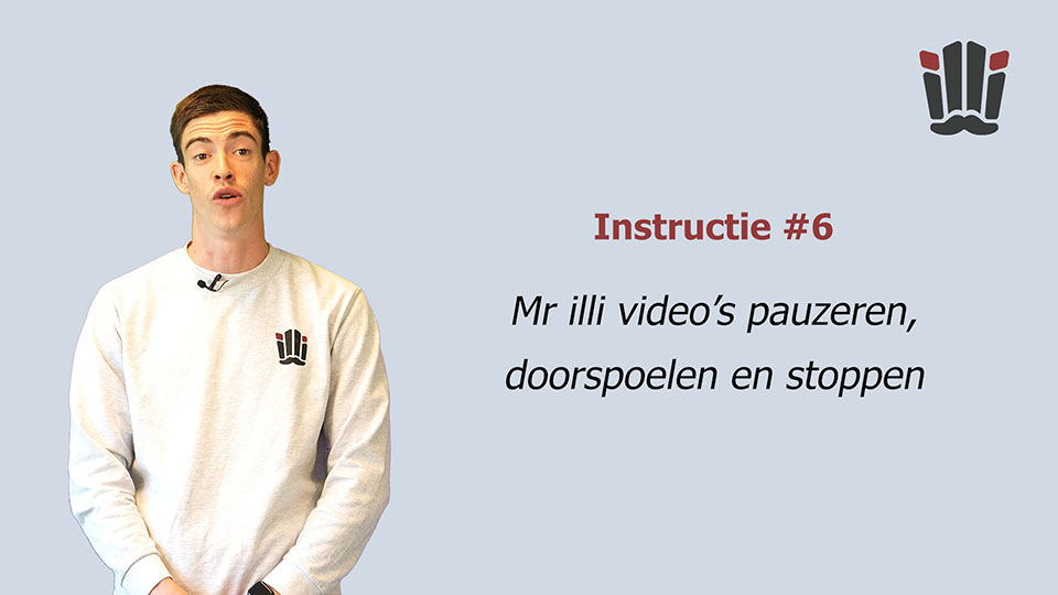 6. Pauzeren en  doorspoelen