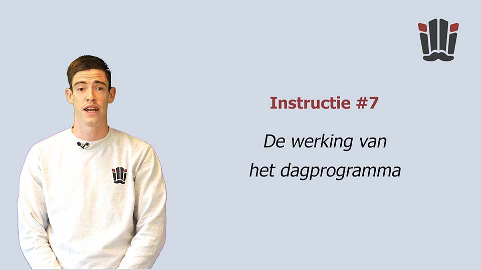 7. Dagprogramma in de app