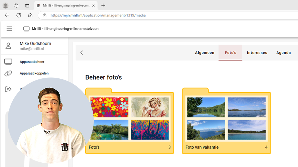 9. Foto’s uploaden via portaal