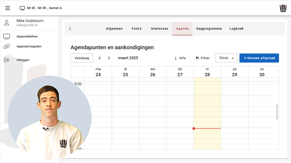 11. Agenda beheren via portaal