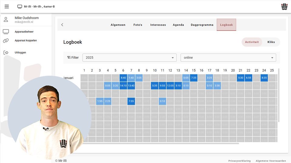 12. Gebruik inzien via portaal
