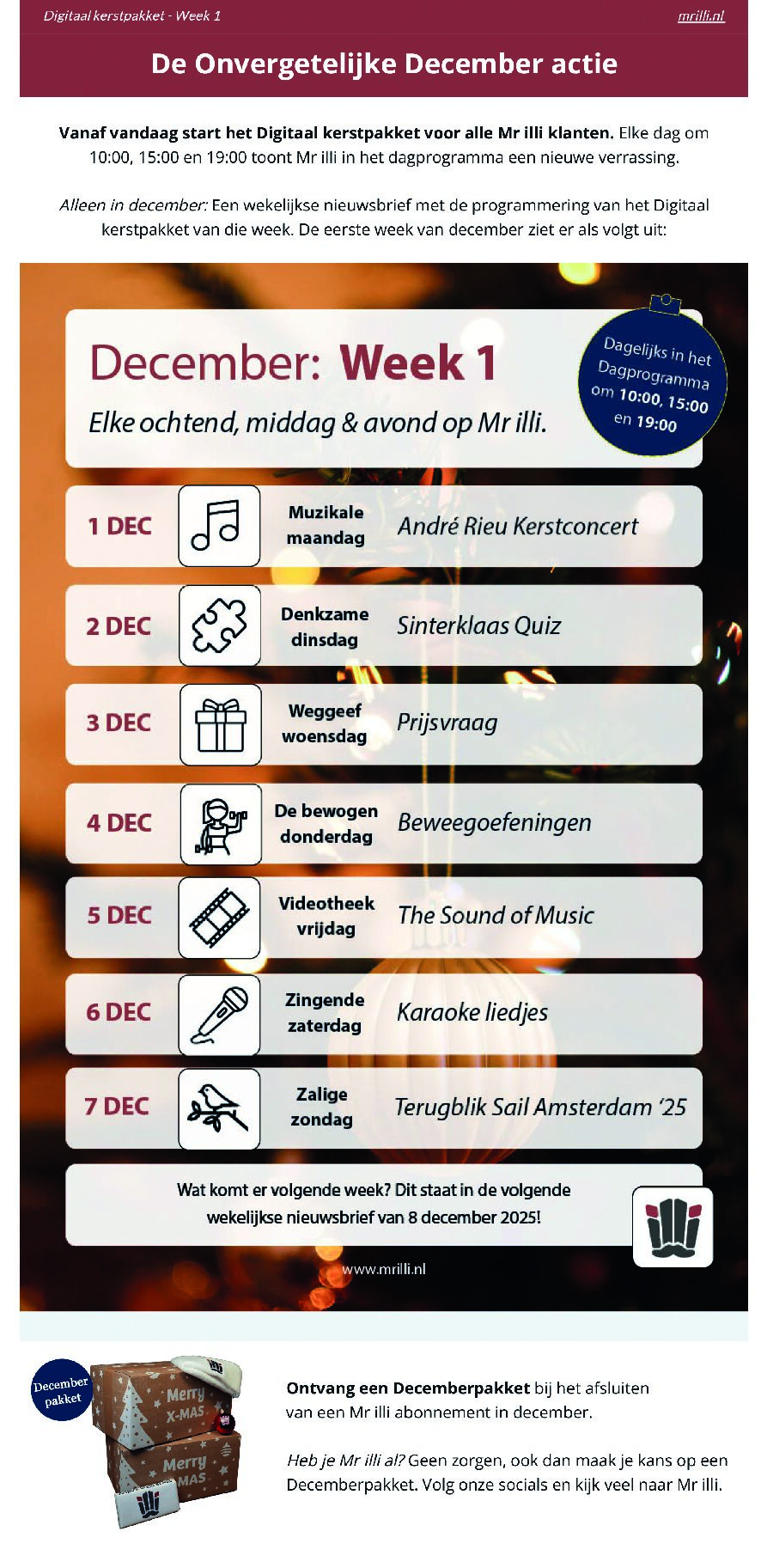 Digitaal kerstpakket – Week 1 🗞️