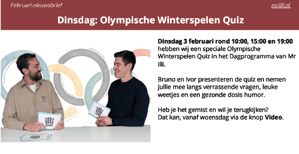 Februari nieuwsbrief! 🗞️