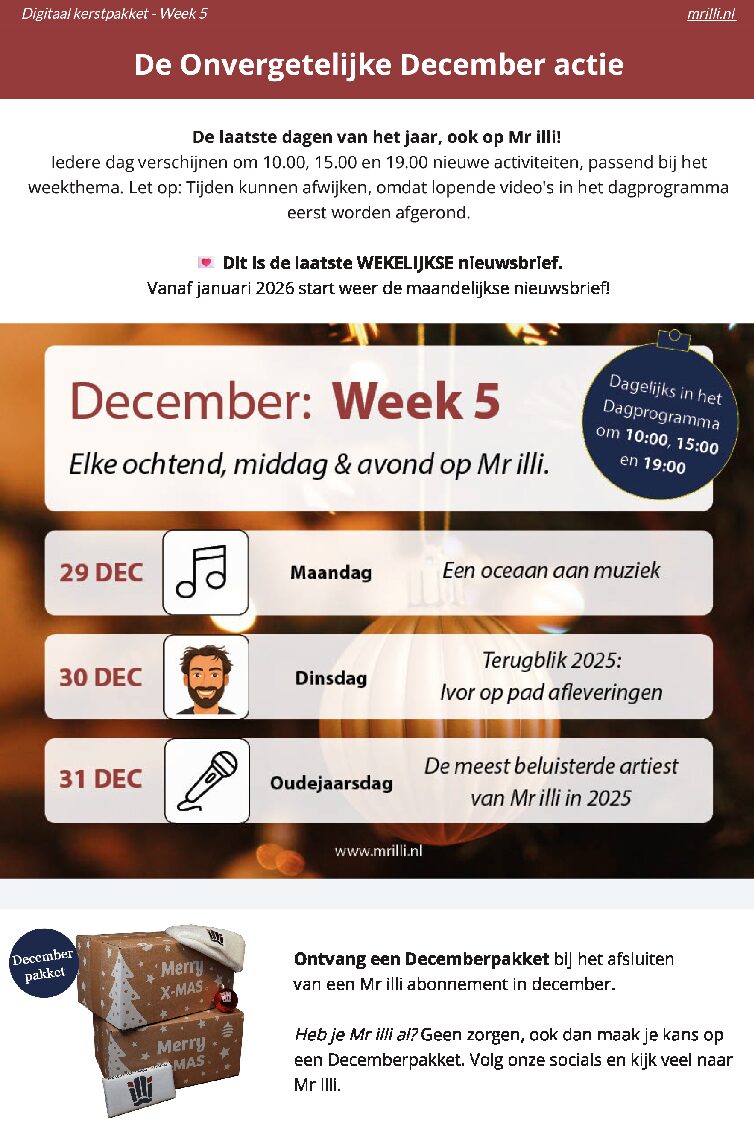 Digitaal kerstpakket – Week 5 🗞️